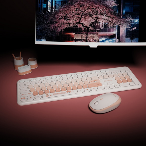 Lenovo Erazer Wireless keyboard and mouse set KN520/gradient cherry blossom pink 65013552