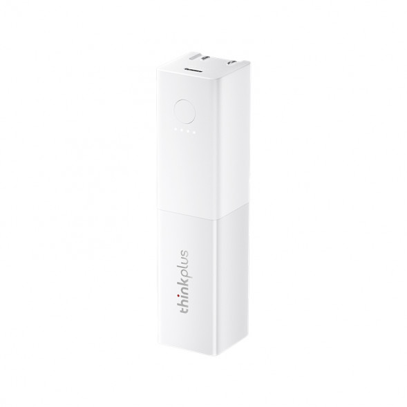 Lenovo Thinkplus GaN 2-in-1 Portable Charger Pro 30W 5000mAh-White 4X21N77156