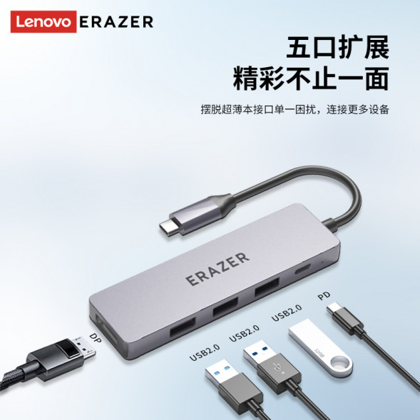 Lenovo Erazer (XC05D)USB2.0*3+PD100W+DP8K@60Hz/5-in-1 65013827