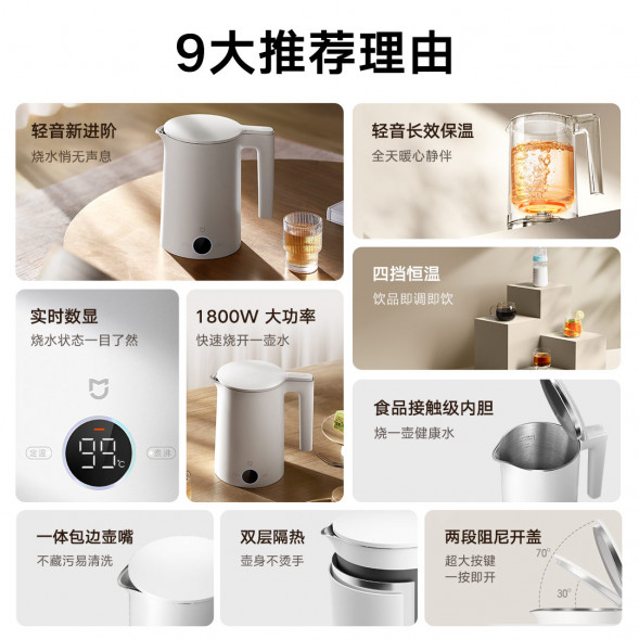Xiaomi Mijia Thermostatic electric kettle P1 light version 54410