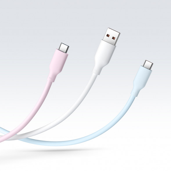 Xiaomi 6A skin-friendly silicone fast charging data cable 2m (A to C) purple 200cm 59434