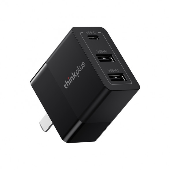 Lenovo Thinkplus light and shadow series 2A+C multi-port charger 30W black 4X21P39276