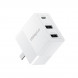 Lenovo Thinkplus light and shadow series 2A+C multi-port charger 30W white 4X21P39277