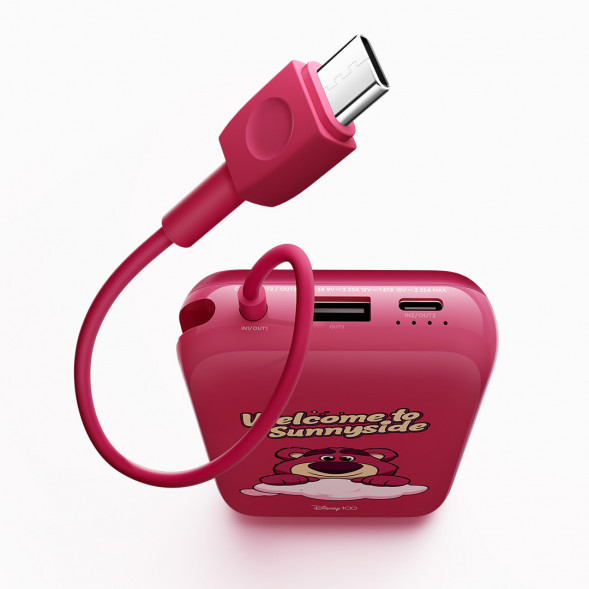 Xiaomi Comes with corded power bank 10000mAh Disney 100th Anniversary Limited Edition Toy Story Strawberry Bear 54834