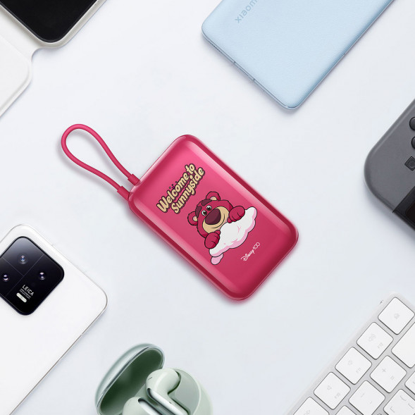 Xiaomi Comes with corded power bank 10000mAh Disney 100th Anniversary Limited Edition Toy Story Strawberry Bear 54834