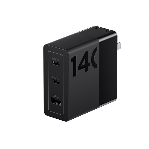 Lenovo Thinkplus light and shadow series 2C+A PD3.1 gallium nitride multi-port charger 140W black 4X21P39282