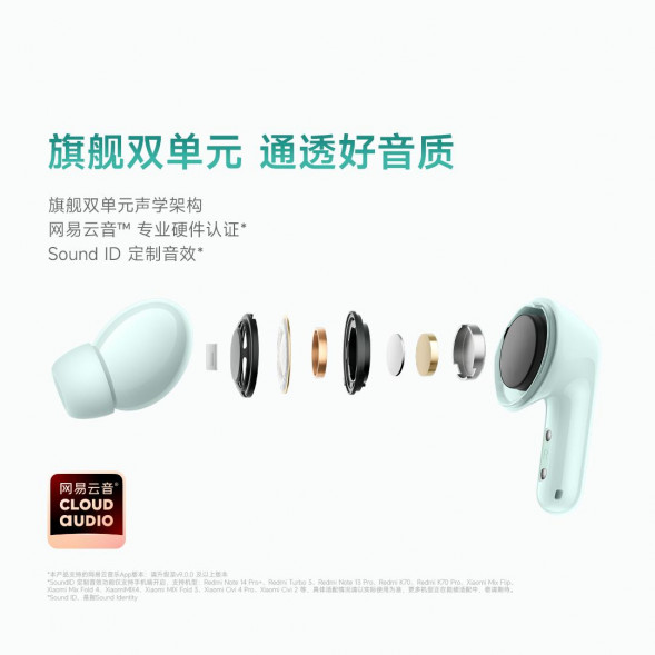 Xiaomi Redmi Buds 6 earphones sunny white 59309