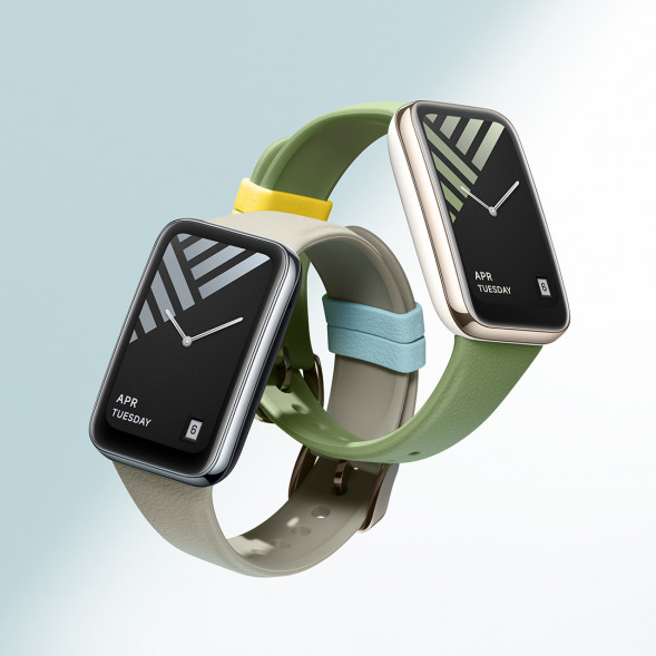 Xiaomi Mi Band 7Pro Faux Leather Silicone Wristband Magenta 47526