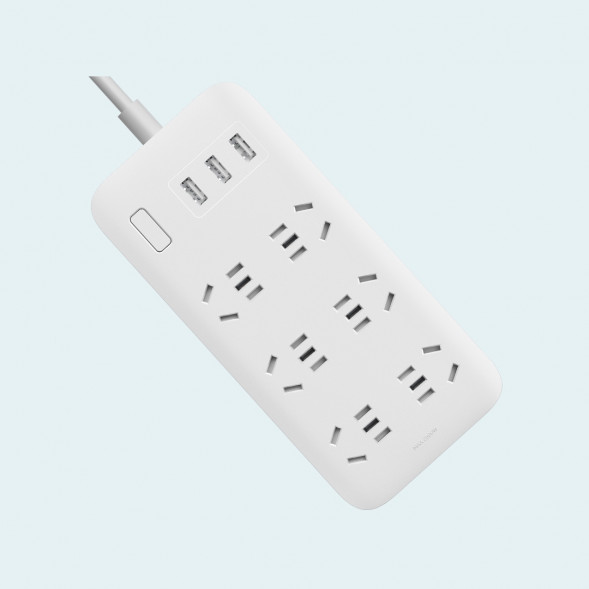 Xiaomi Mijia 6-bit basic version of power strip (including 3 ports USB 2A fast charging) 44292