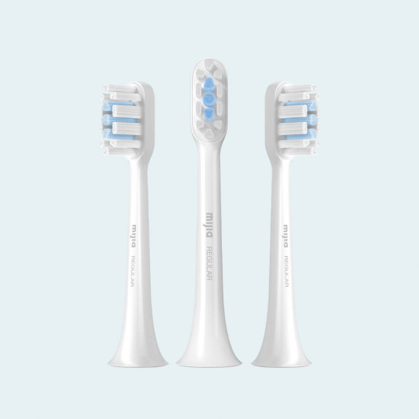 Xiaomi Mijia Compatible with T301/T302 Sonic Electric Toothbrush Head 3 Pack (Standard Type) Deep Sea Blue 43448