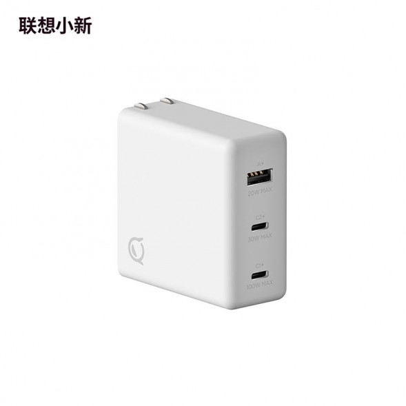 Lenovo Xiaoxin Adapter/105W three-port gallium nitride adapter (checkerboard white) GX21M24399
