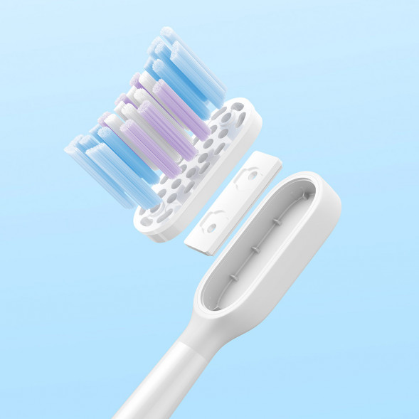 Xiaomi Mijia Sonic electric toothbrush head, full whitening type, 2-pack, suitable for T501/T501C, light gray 44042
