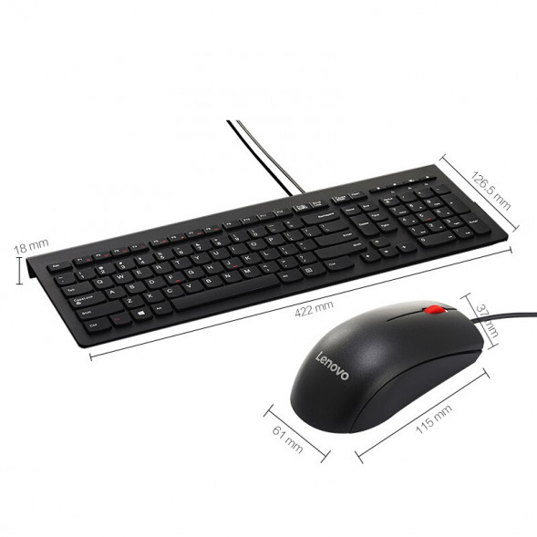 Lenovo wired keyboard and mouse set M120Pro 202211110023