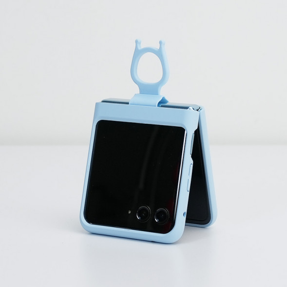 Lenovo Motorola (moto) razr 40 Ultra Moo Series Silicone Ring Folding Protective Case/Sky Blue QX41M44951
