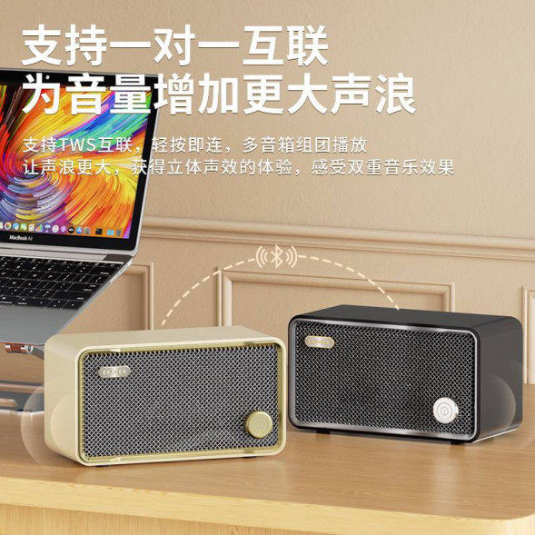 Lenovo Erazer Desktop Retro Wireless Speaker F01 White 65015312