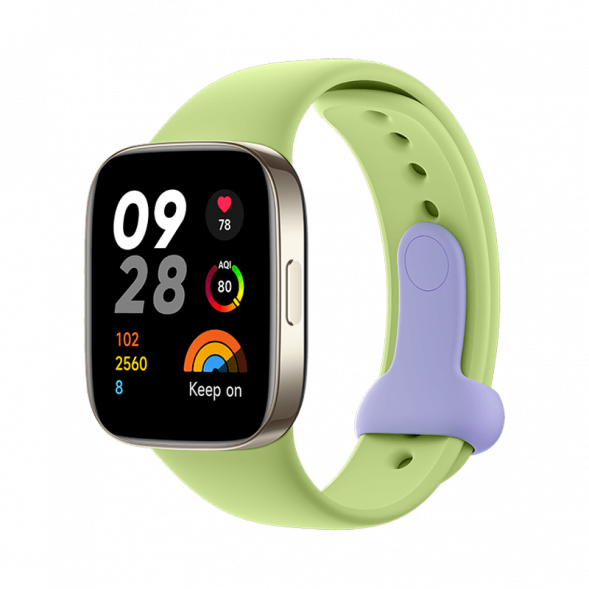 Xiaomi Redmi Watch 3 Silicone Strap Lime Purple Taro 44550