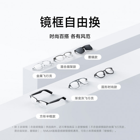 Xiaomi Mijia MIJIA Smart Audio Glasses Enjoy Edition Pilot Style 55830