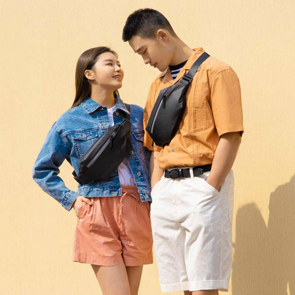 Xiaomi Multifunctional sports and leisure chest bag black 28318