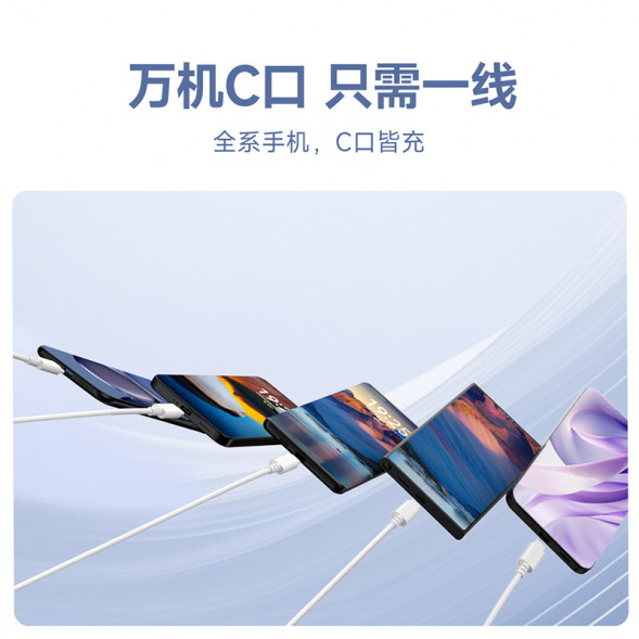 Lenovo C to C original 60W fast charging cable (1.8 meters)/white QZ51Q22873