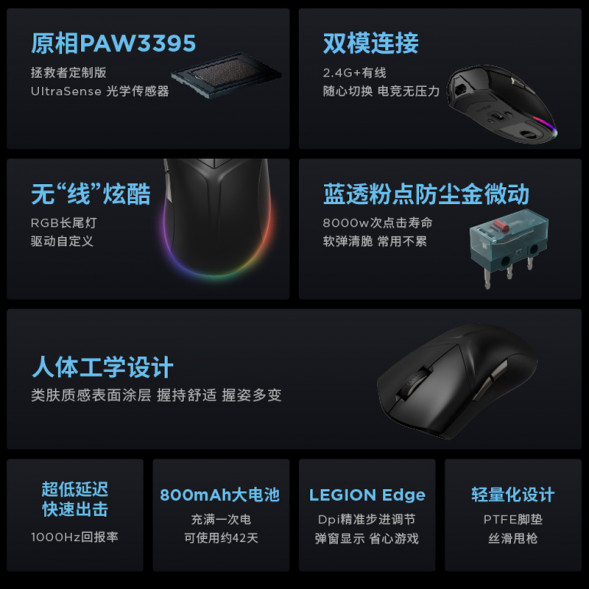 Lenovo Legion M5 Pro Phantom Black QXR1N43134