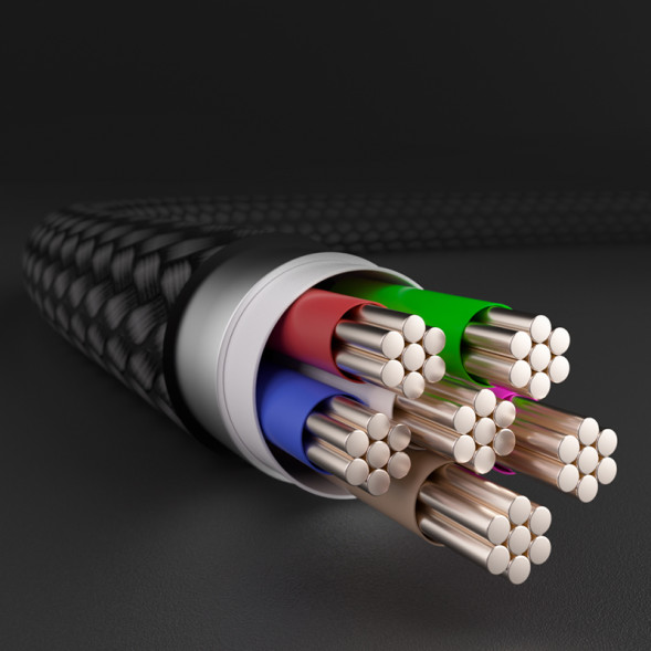 Lenovo Thinkplus USB-C to USB-C original 100W braided fast charging cable (1.8 meters) white QZ51Q22872