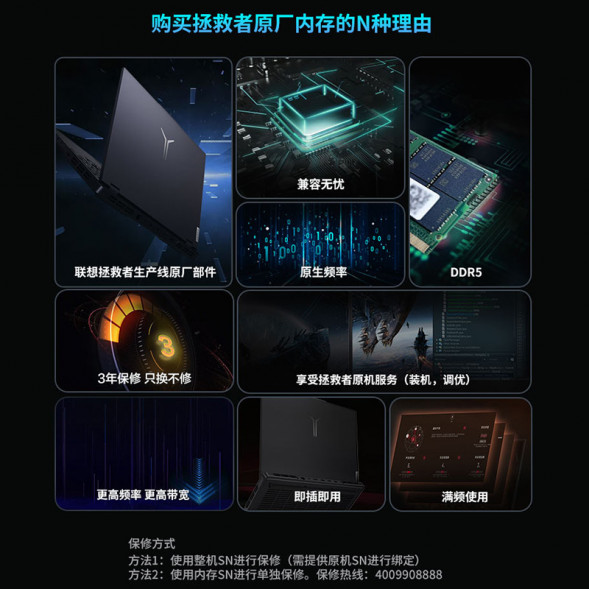 Lenovo DDR5 notebook memory 16G*2 pcs 5600MHz 870004182