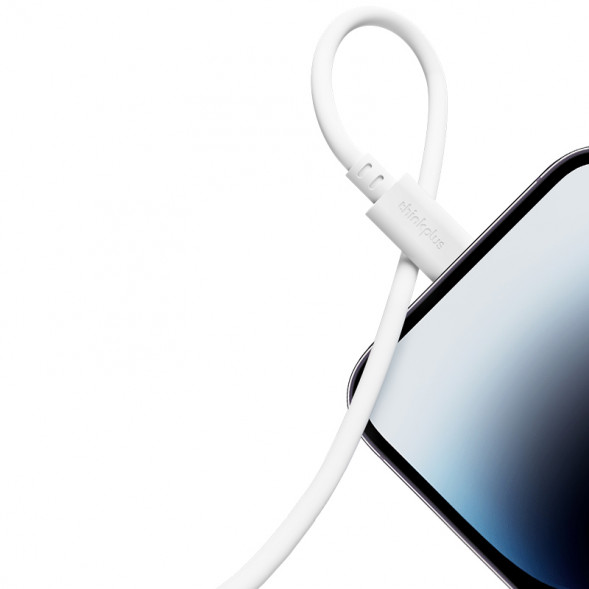 Lenovo Thinkplus USB-C to USB-C original 100W silicone fast charging cable (1.8 meters) white QZ51Q22896
