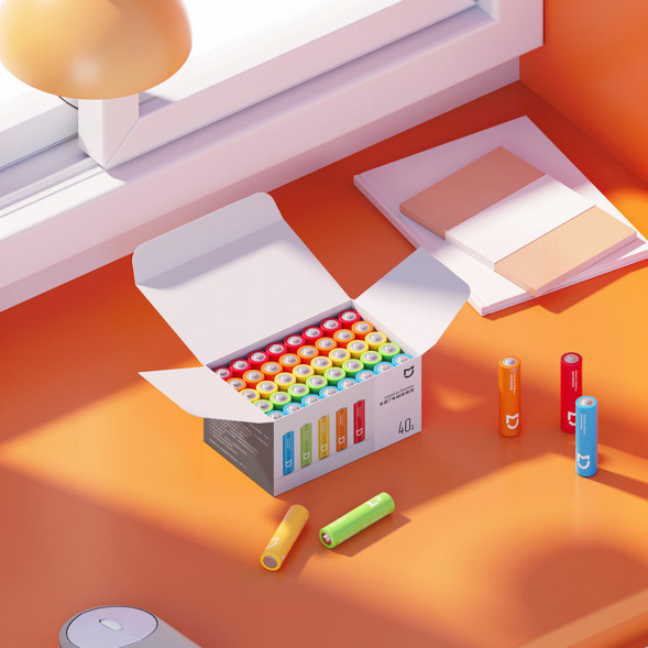 Xiaomi Mijia AA alkaline battery 40 pieces 43577