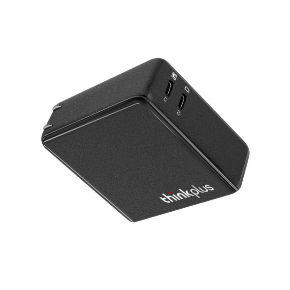 Lenovo Thinkplus gallium nitride dual-port power adapter 135W black C-C cable 4X21H02892