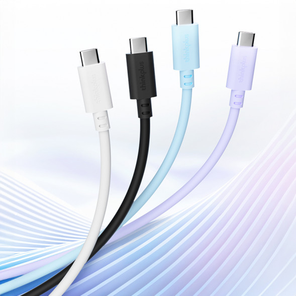 Lenovo Thinkplus USB-C to USB-C original 100W braided fast charging cable (1 meter) white QZ51Q30678