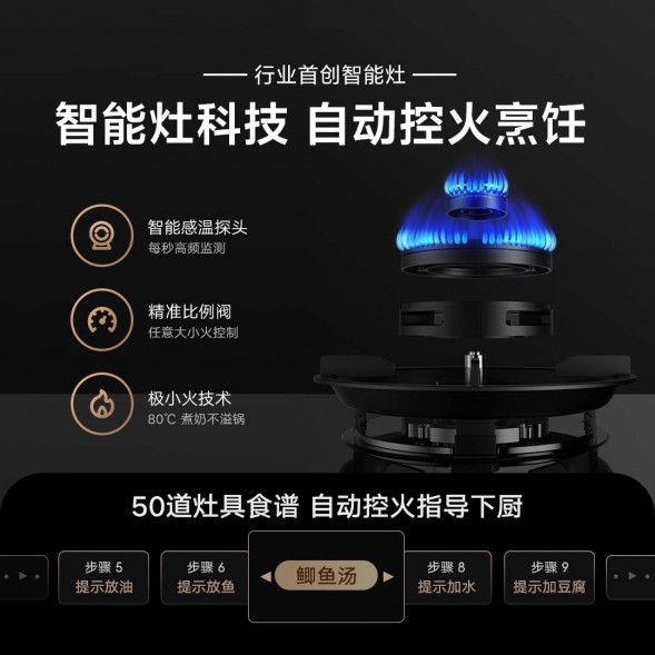 Xiaomi Mijia Intelligent steaming and grilling integrated stove P1 natural gas 44046