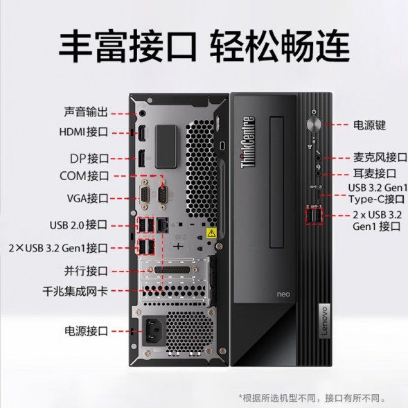 Lenovo ThinkCentre 500 desktop computer I5-13400/16G/1TB+512GSSD/integrated display/W11 S500RCd002
