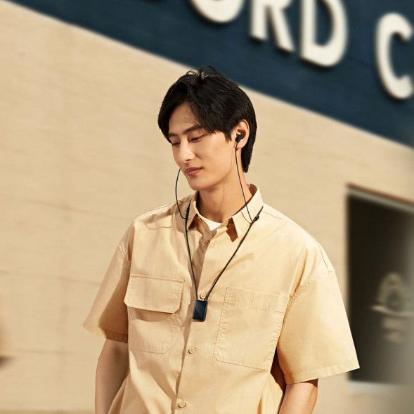 Xiaomi Noise Canceling Bluetooth Headphones Necklace Neon Blue 42680