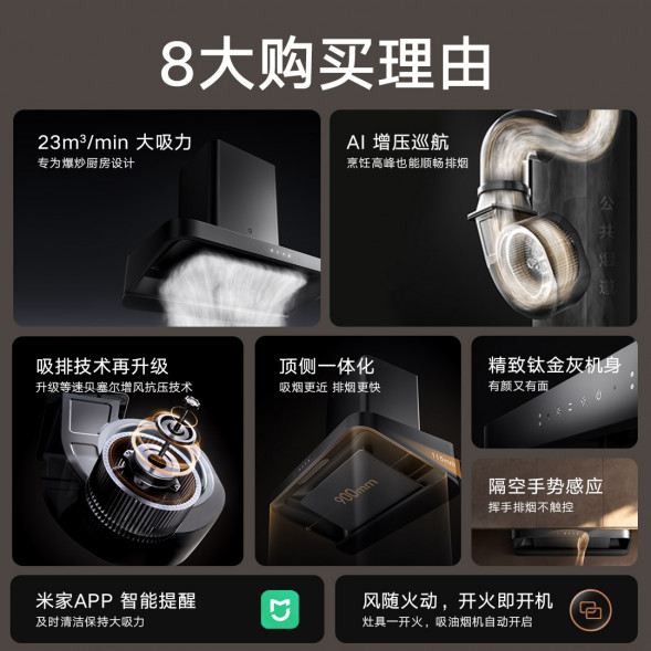 Xiaomi Mijia Smart European range hood S2 53780