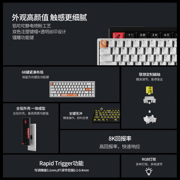 Lenovo Xiaoxin Keyboard/K6 Keyboard Black QXR1R20523