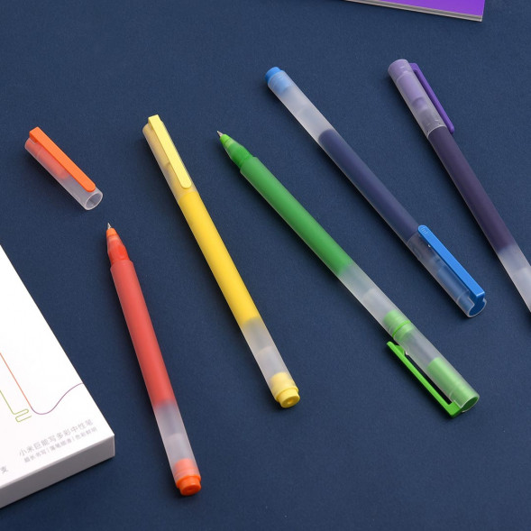 Xiaomi Ju Neng Write Colorful Gel Pens, Five Colors, 5 Pack 30692