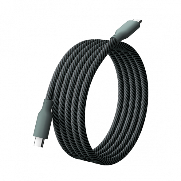 Xiaomi 6A magnetic fast charging data cable 1m USB-C to USB-C olive green 62352