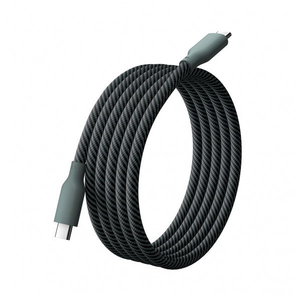 Xiaomi 6A magnetic fast charging data cable 1m USB-C to USB-C olive green 62352
