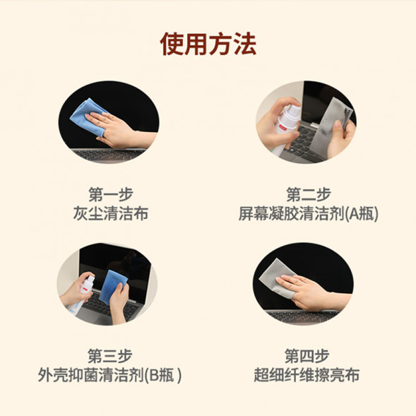 Lenovo (Contains Antibacterial Cleanser) 4-in-1 Cleaning Kit C03 Lite 870005328