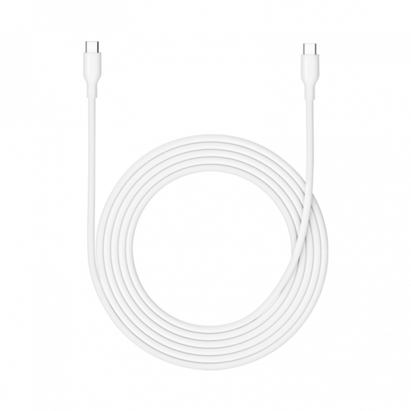 Xiaomi 6A skin-friendly silicone Type-C to Type-C fast charge white 49609