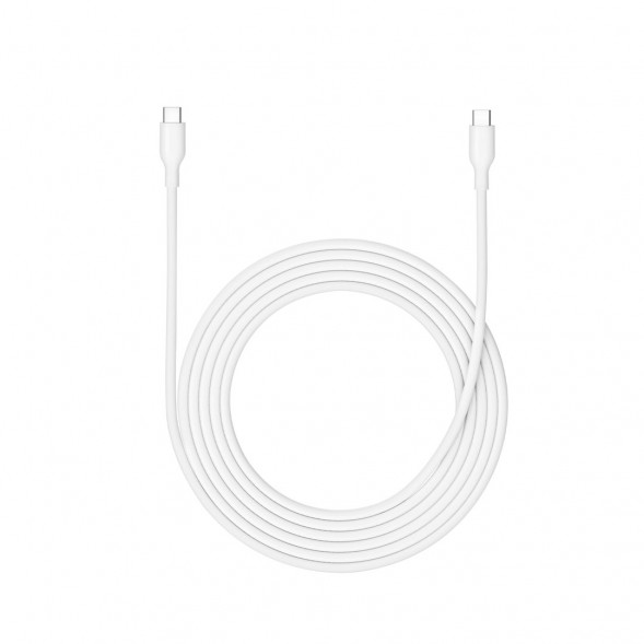 Xiaomi 6A skin-friendly silicone Type-C to Type-C fast charge white 49609