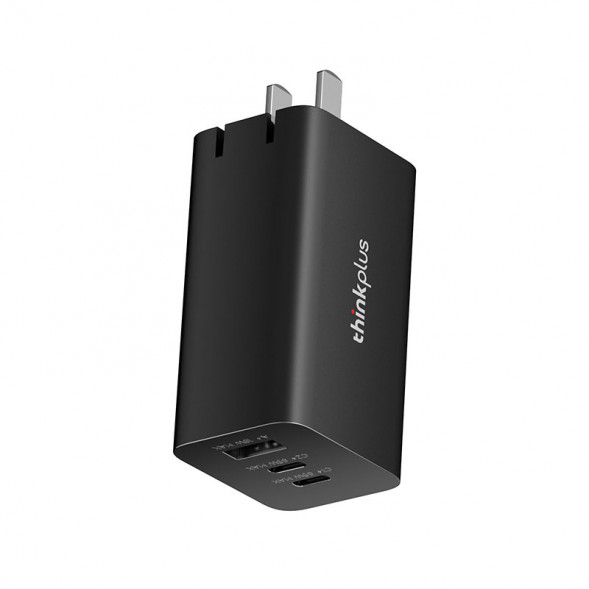Lenovo Thinkplus three-port GaN charger 65W-black 4X21M84909