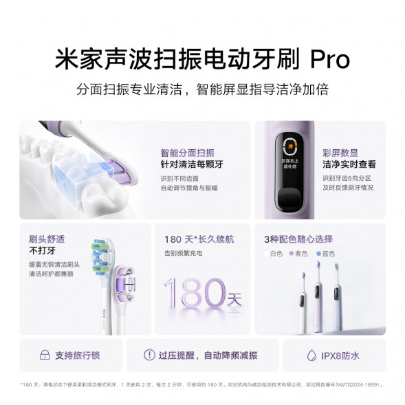 Xiaomi Mijia Sonic Sweep Electric Toothbrush Pro White 59483